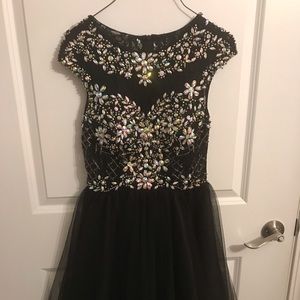 Dancing Queen Dresses - black and silver homecoming dress Dancing Queen Dresses - black and silver homecoming dress